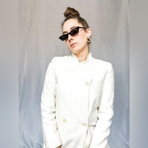 (SOLD) VINTAGE LUBA Structured Blazer Trench